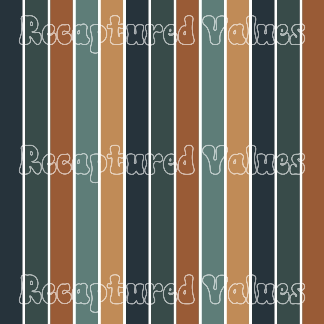 Mountain Range Stripe Coordinate PNG Seamless Pattern Design // Recaptured Values