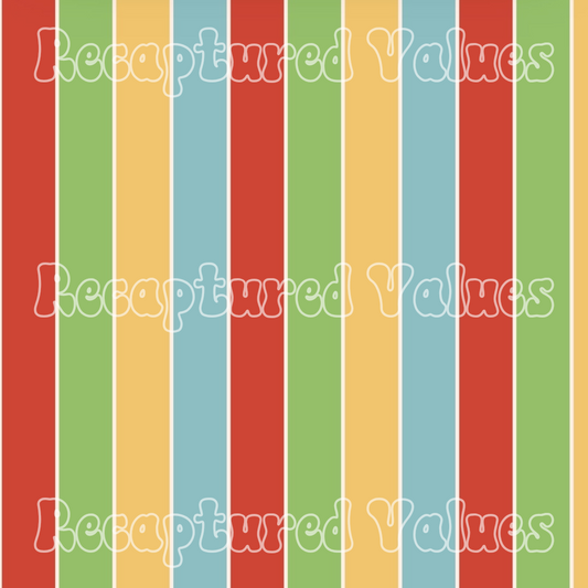 Back to School Stripes PNG Seamless Pattern Design // Recaptured Values