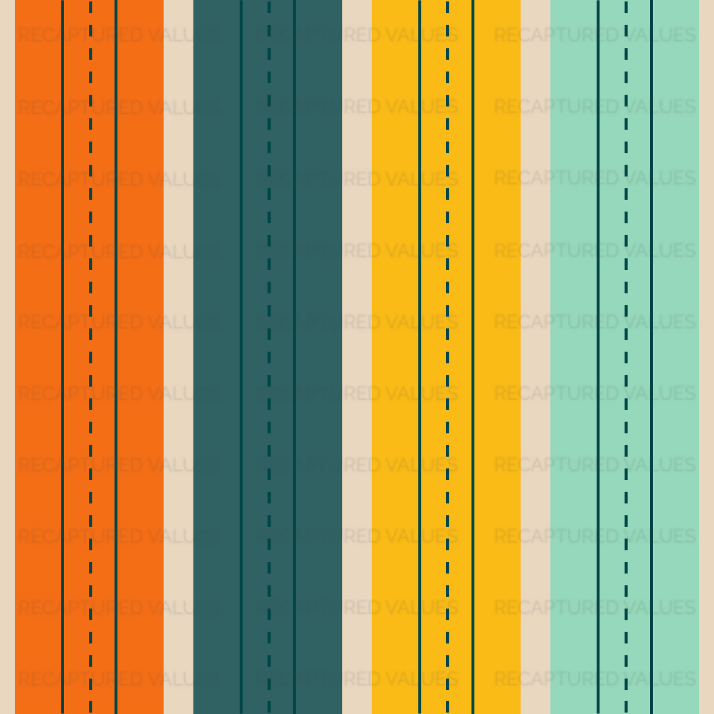 Primary School Stripe Seamless Fabric Design | Digital Download for Fabric Printing