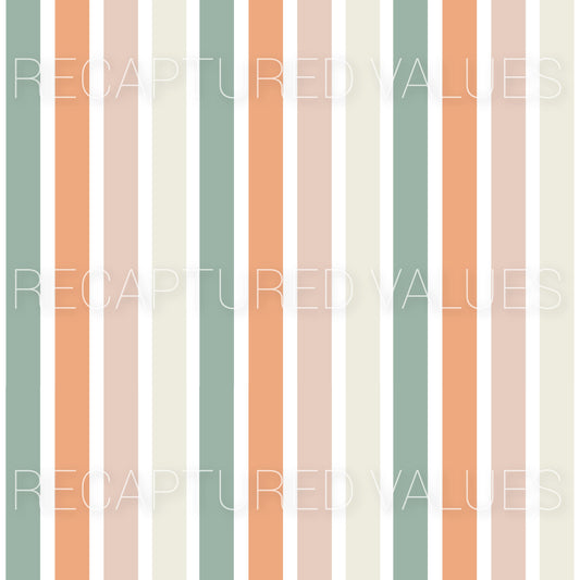 Delicate Harmony Stripes PNG Seamless Pattern Design // Recaptured Values - Recaptured Values