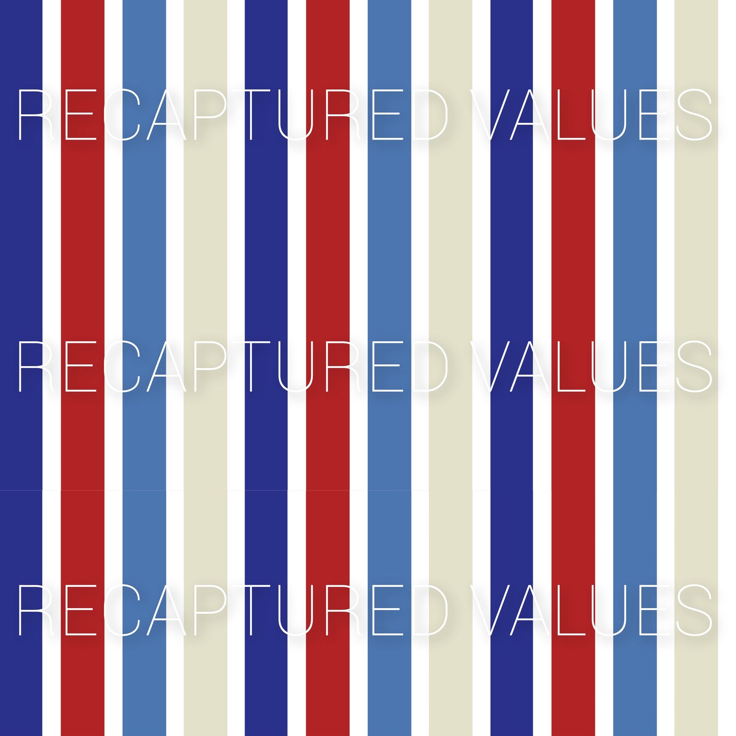 Groovy Retro Freedom Stripes PNG Seamless Pattern Design // Recaptured Values - Recaptured Values