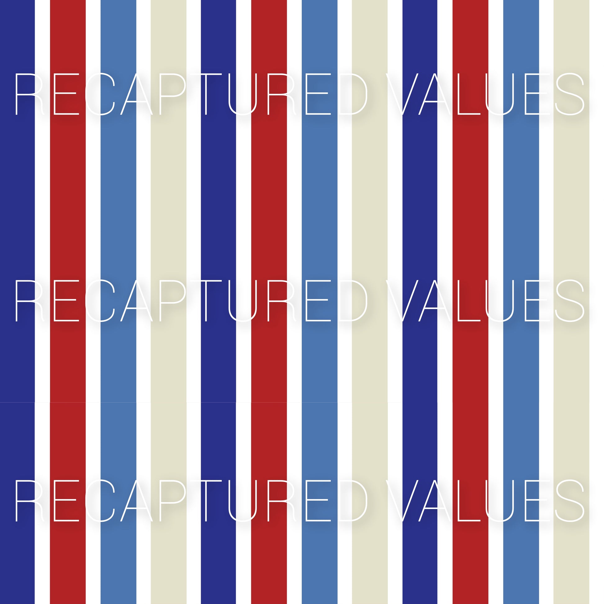 Groovy Retro Freedom Stripes PNG Seamless Pattern Design // Recaptured Values - Recaptured Values