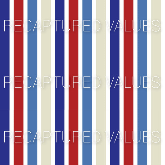 Groovy Retro Freedom Stripes PNG Seamless Pattern Design // Recaptured Values - Recaptured Values