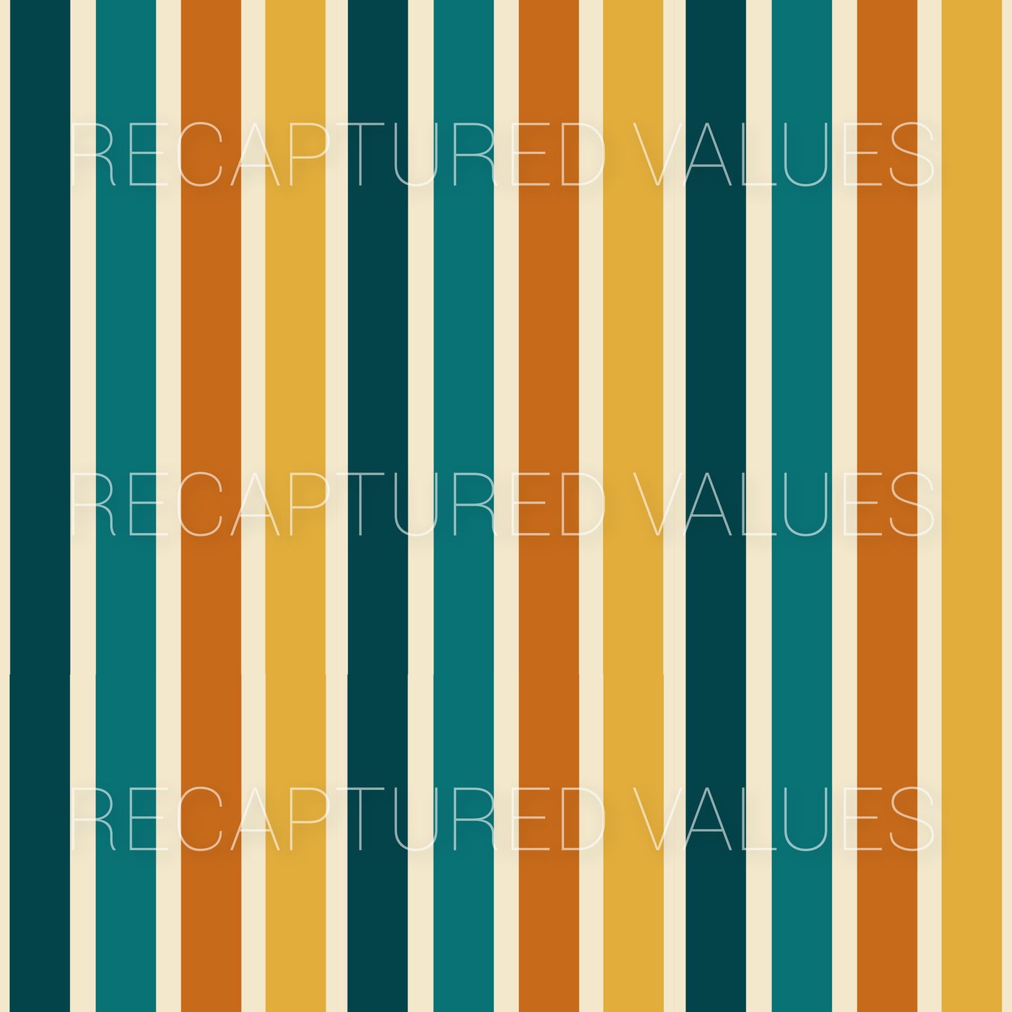 Teal Meadow Stripes PNG Seamless Pattern Design // Recaptured Values - Recaptured Values
