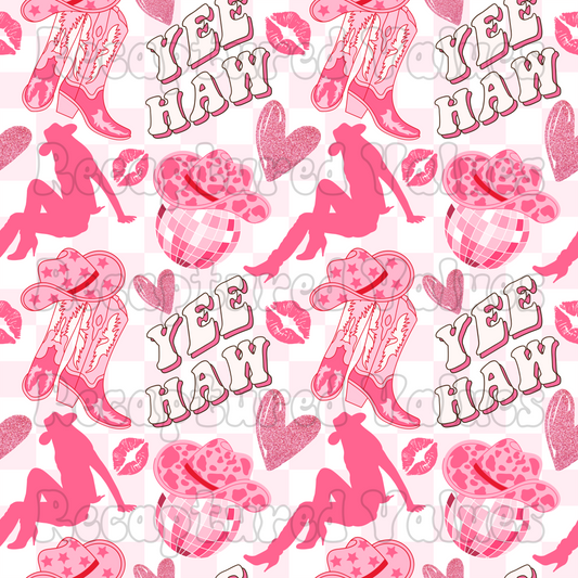 Buckle Bunny Checkers Copy of PNG Seamless Pattern Design // Recaptured Values