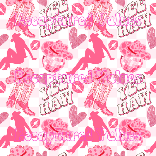 Buckle Bunny PNG Seamless Pattern Design // Recaptured Values