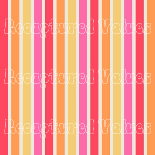 Good Vibes Stripes PNG Seamless Pattern Design // Recaptured Values - Recaptured Values