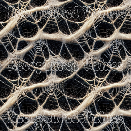 Faux Spider Web PNG Seamless Pattern Design // Recaptured Values