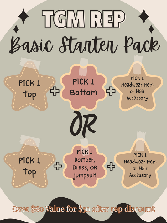 Basic Rep Starter Pack Option 2 - (Pick Your Garment Styles)