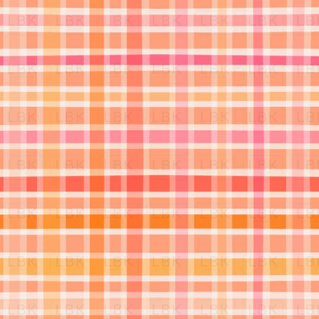 Pink and Orange Gingham Print (Pick Your Garment Style)