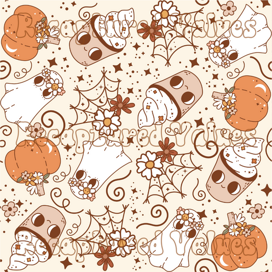 Autumn Groove PNG Seamless Pattern Design // Recaptured Values