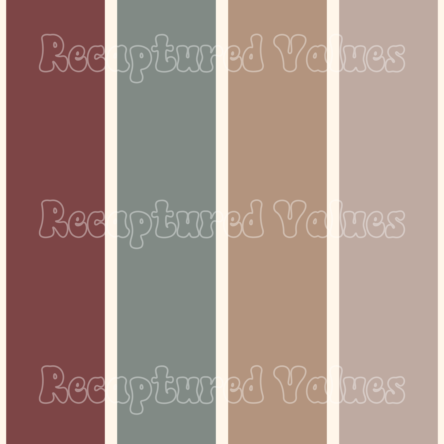 Boho Christmas Stripes PNG Seamless Pattern Design // Recaptured Values