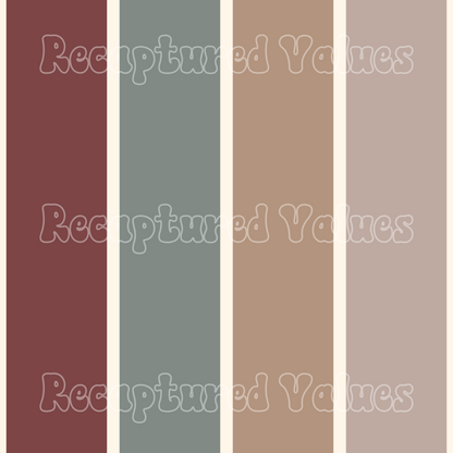 Boho Christmas Stripes PNG Seamless Pattern Design // Recaptured Values