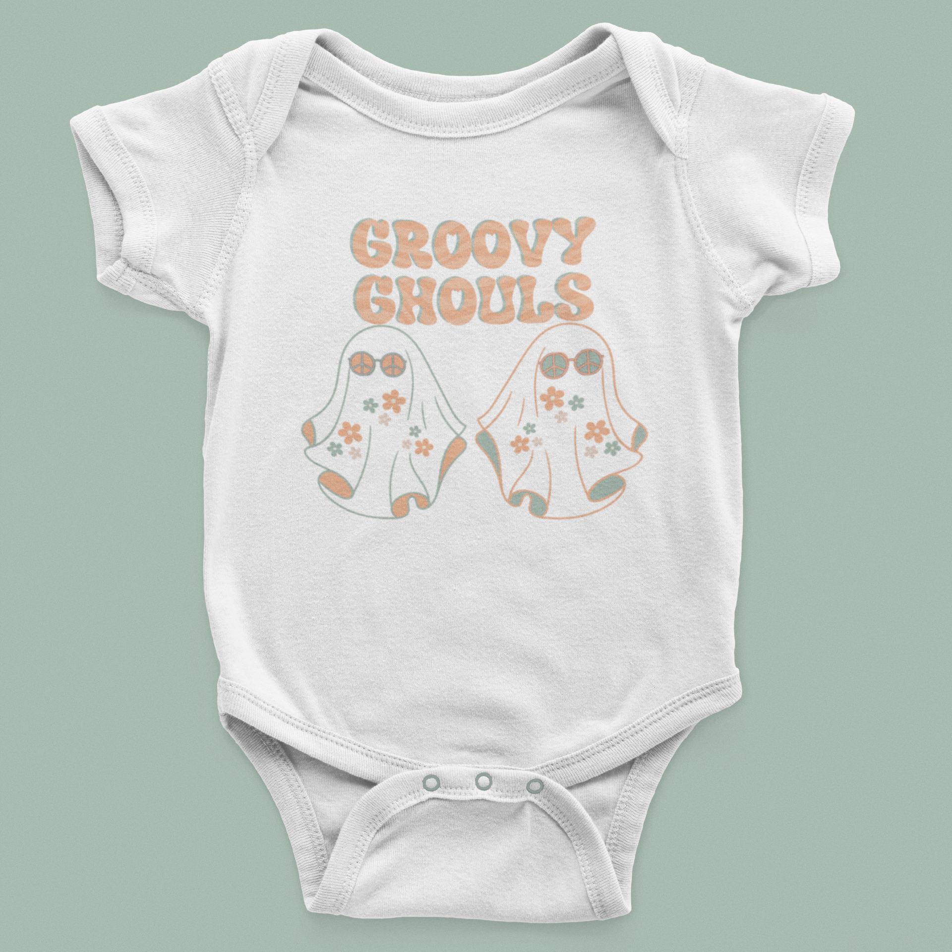 Groovy Ghouls (Delicate Harmony Colorway) PNG Design // Recaptured Values - Recaptured Values