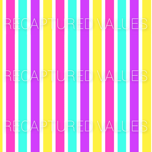 Groovy Electric Fusion Stripes PNG Seamless Pattern Design // Recaptured Values - Recaptured Values