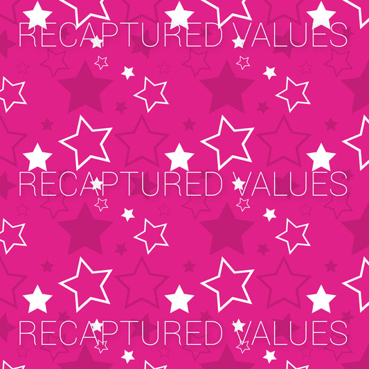 Doll Stars PNG Seamless Pattern Design // Recaptured Values - Recaptured Values