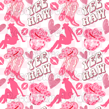 Buckle Bunny Checkers Copy of PNG Seamless Pattern Design // Recaptured Values