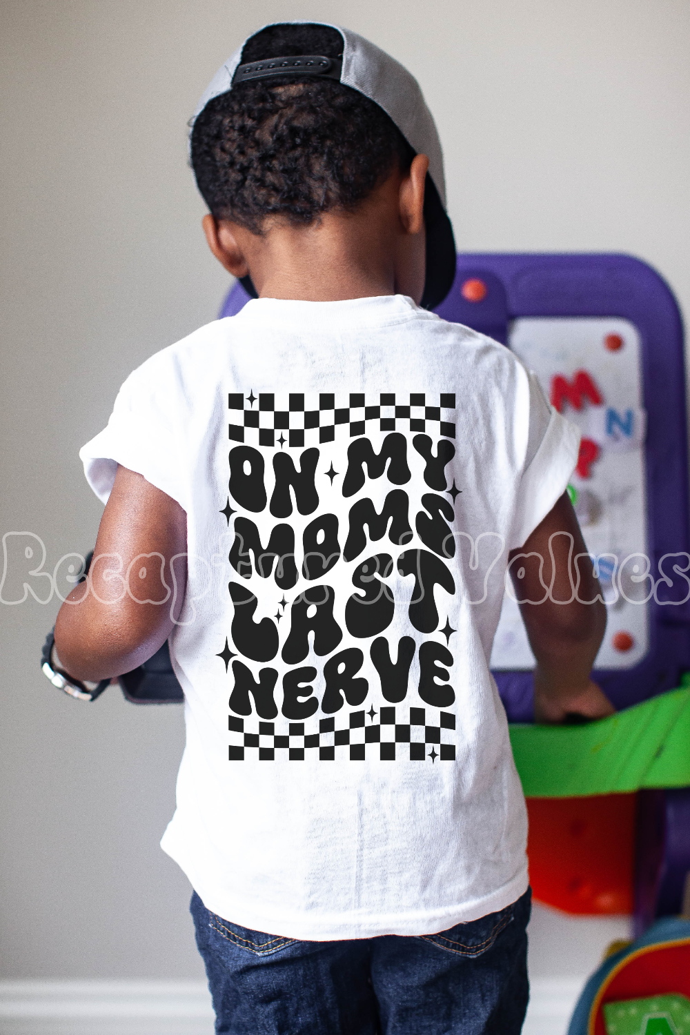 On My Mom's Last Nerve T-Shirt || Baby Bodysuit, Toddler and Kid T-Shirt - Recaptured Values