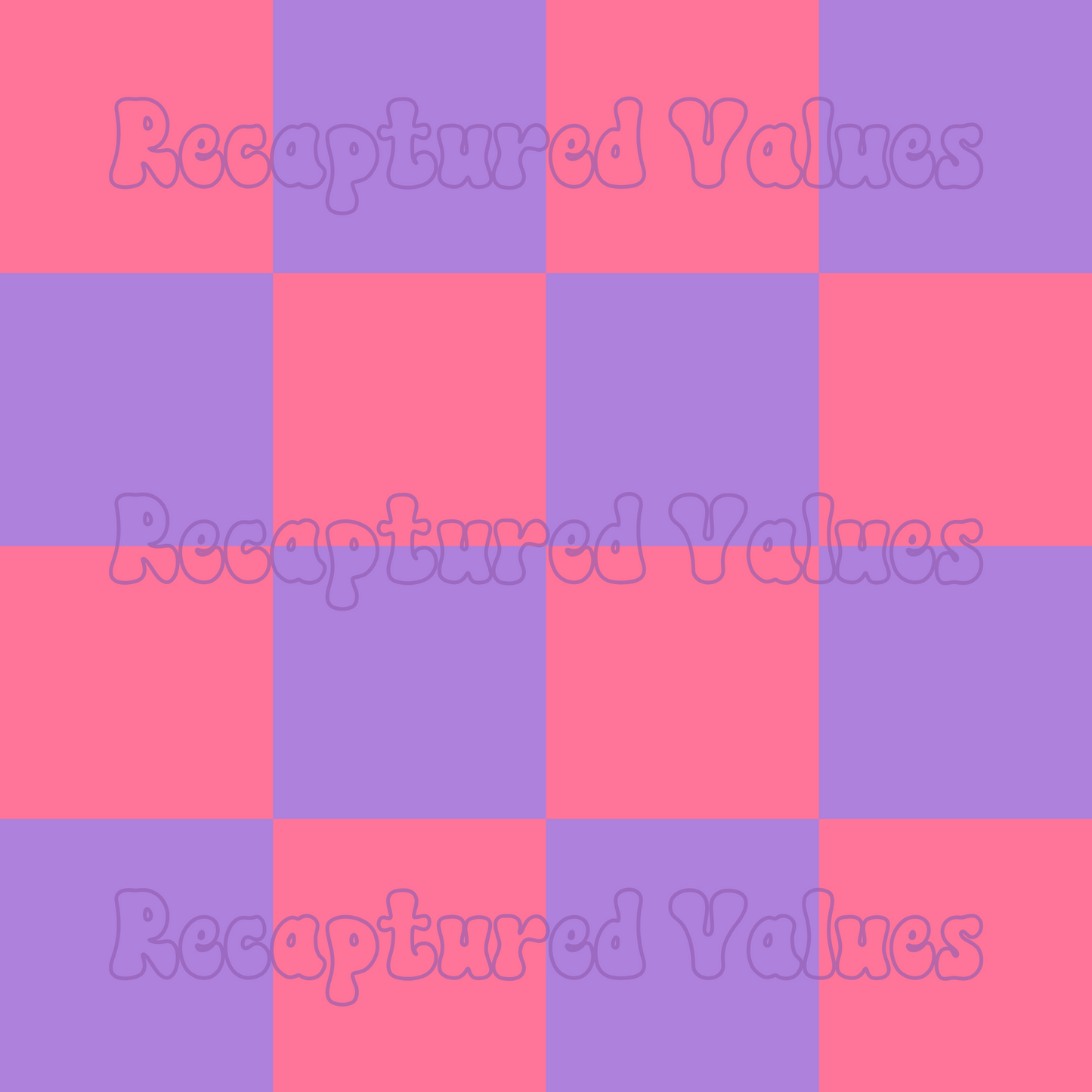 Purple and Pink Ghost Slasher Checkers PNG Seamless Pattern Design // Recaptured Values