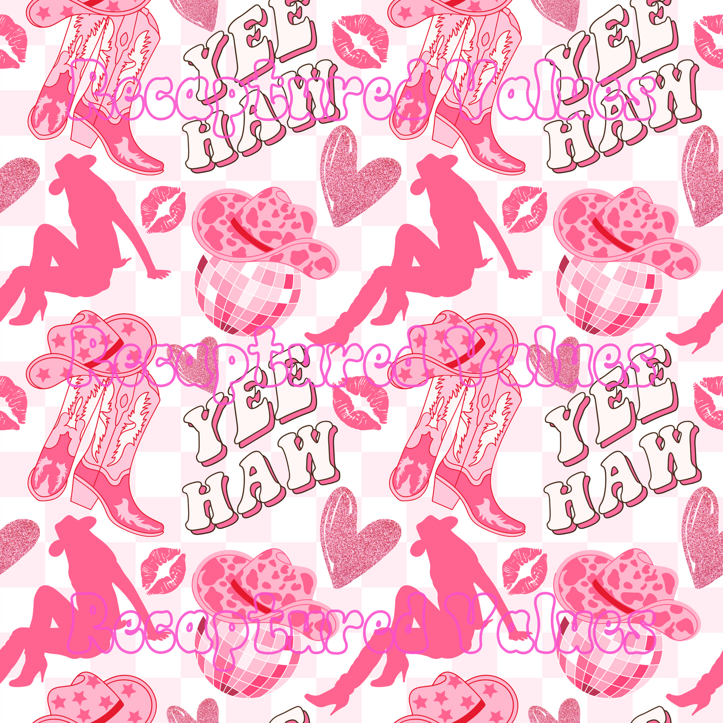 Buckle Bunny PNG Seamless Pattern Design // Recaptured Values
