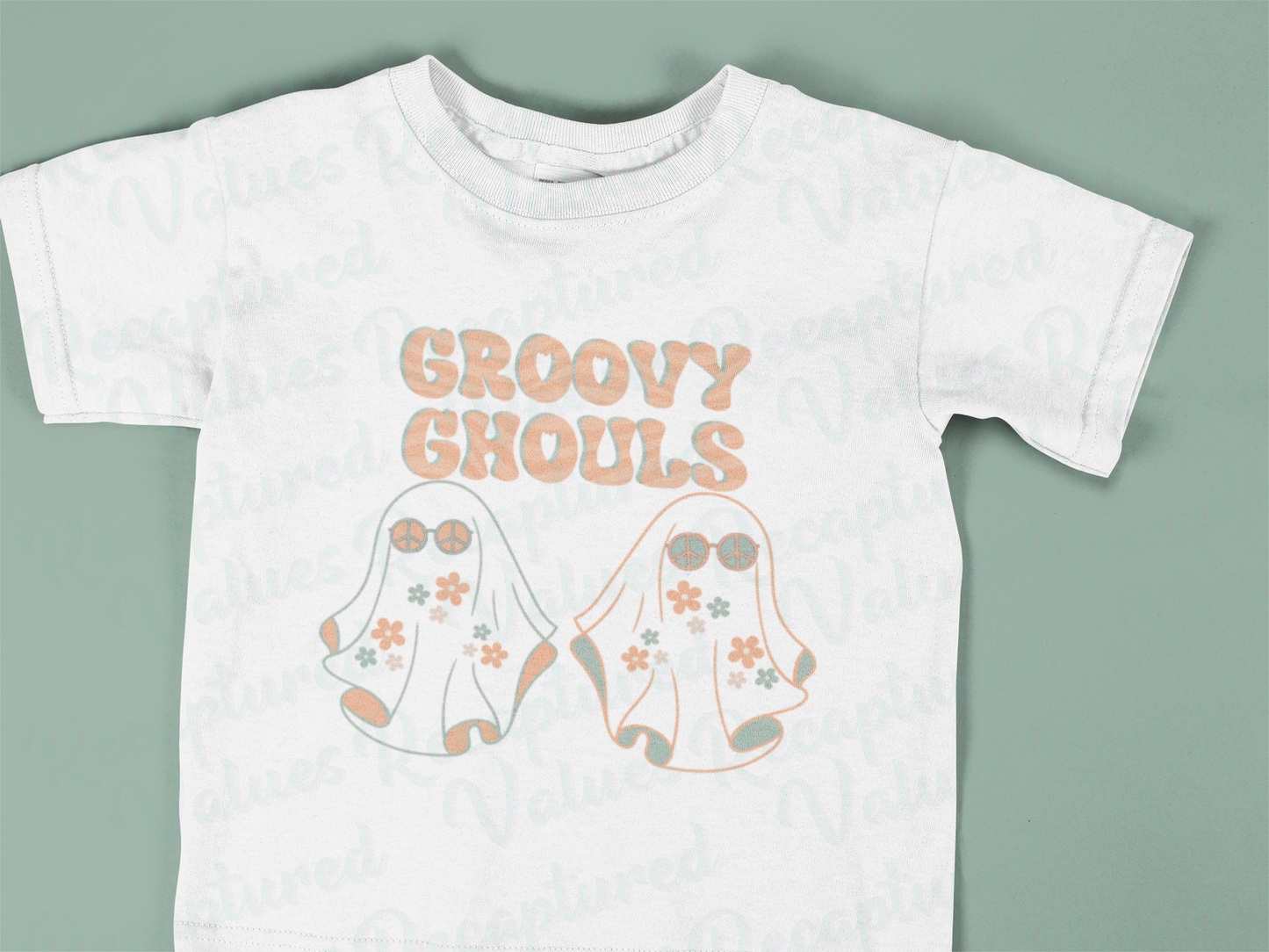 Groovy Ghouls (Delicate Harmony Colorway) PNG Design // Recaptured Values - Recaptured Values