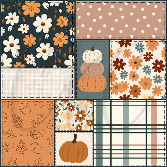 Autumn Whimsy Patchwork (Pick Your Garment Style)
