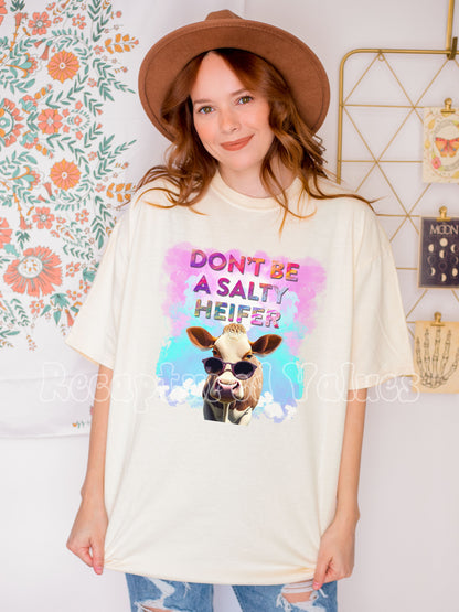 Don't Be A Salty Heifer PNG Design // Recaptured Values