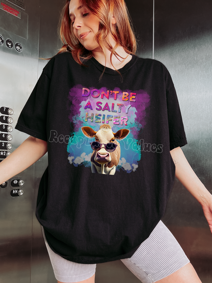 Don't Be A Salty Heifer PNG Design // Recaptured Values