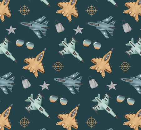 Wingman Jet Fighter – Handmade Baby & Toddler Outfit in Airplane Print with Aviator Theme (Pick Your Garment Style)